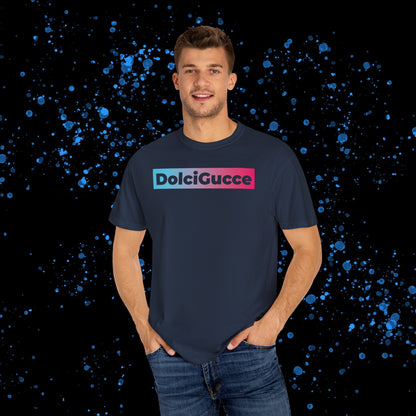 DG - T-shirt: Relaxed fit with DolciGucce blue pink gradient box