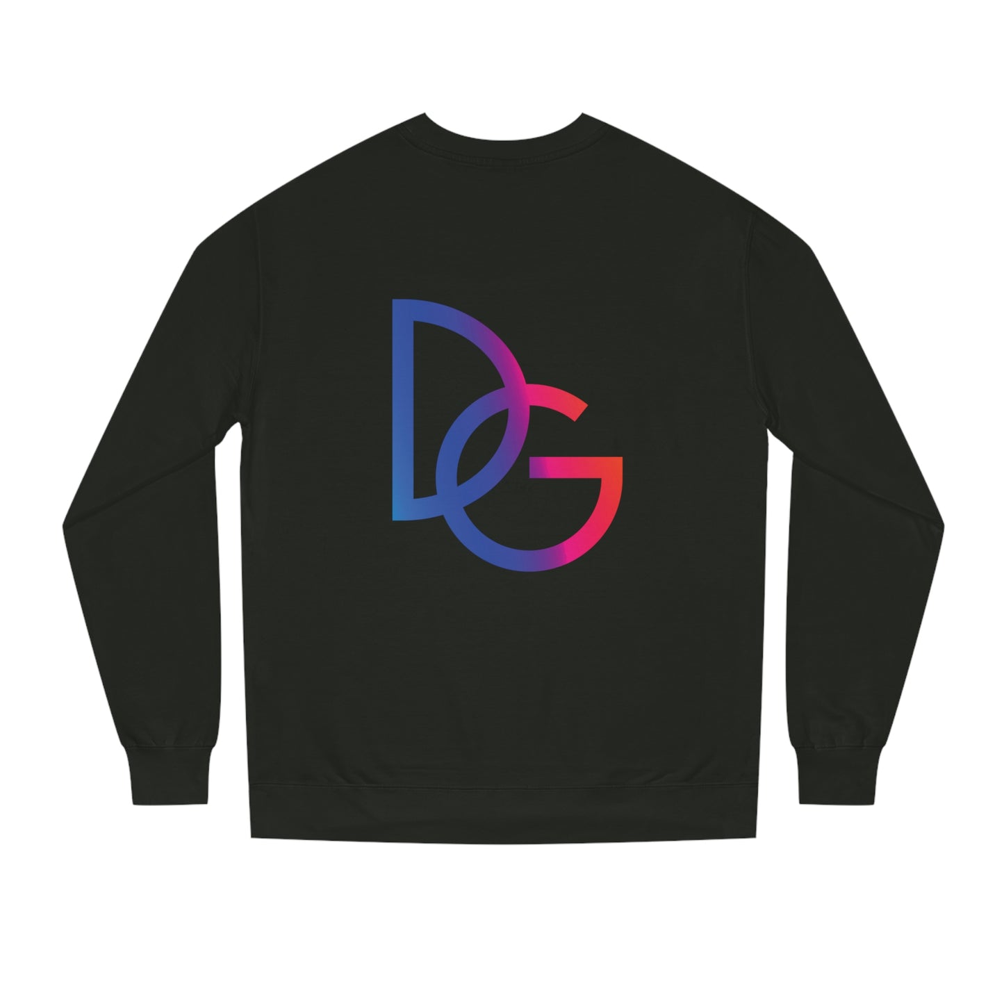 DG - Sweatshirt: Unisex Crew Neck Sweatshirt with red blue splash