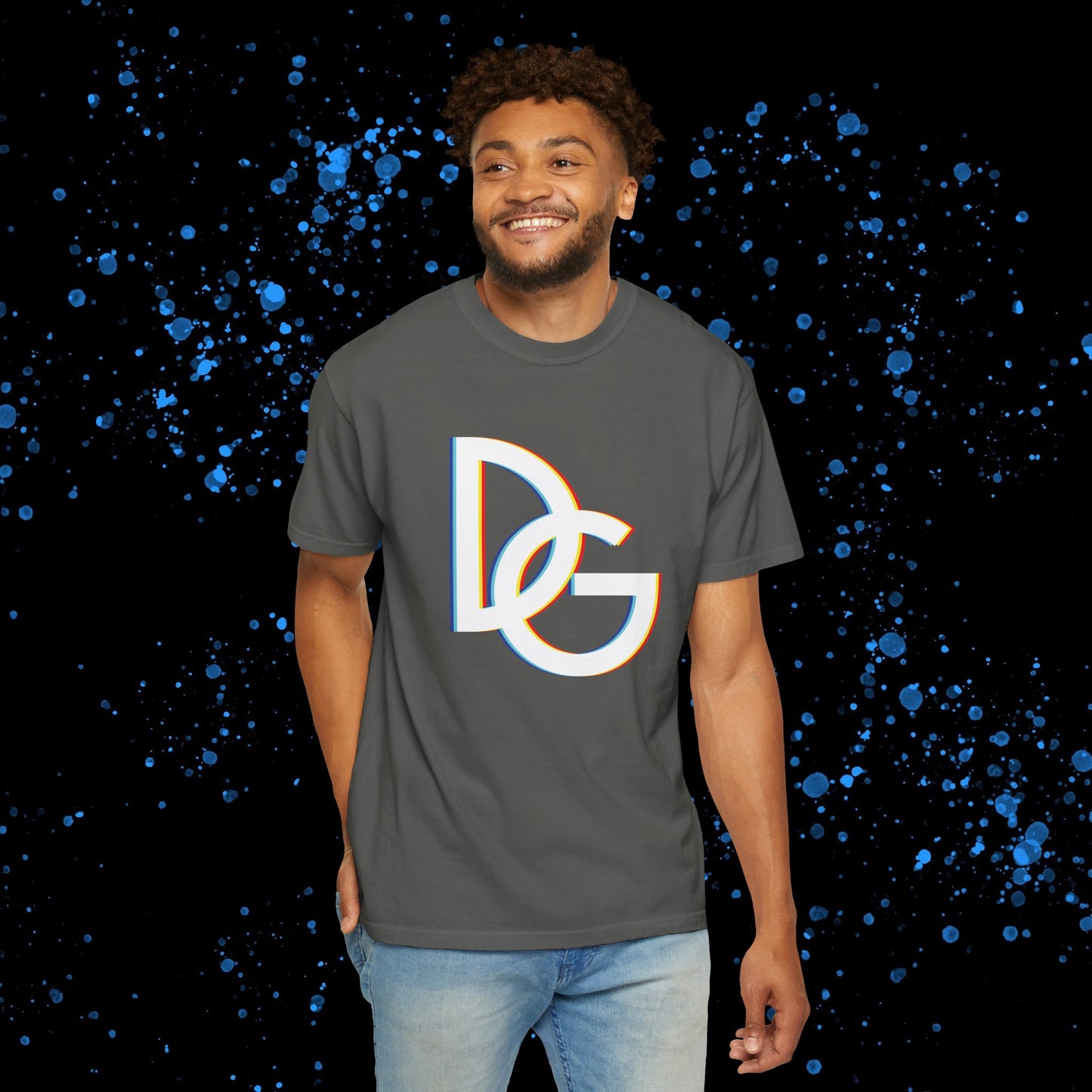 DG - T-shirt: Relaxed fit with color spectrum DG logo in front and DolciGucce writing on the back