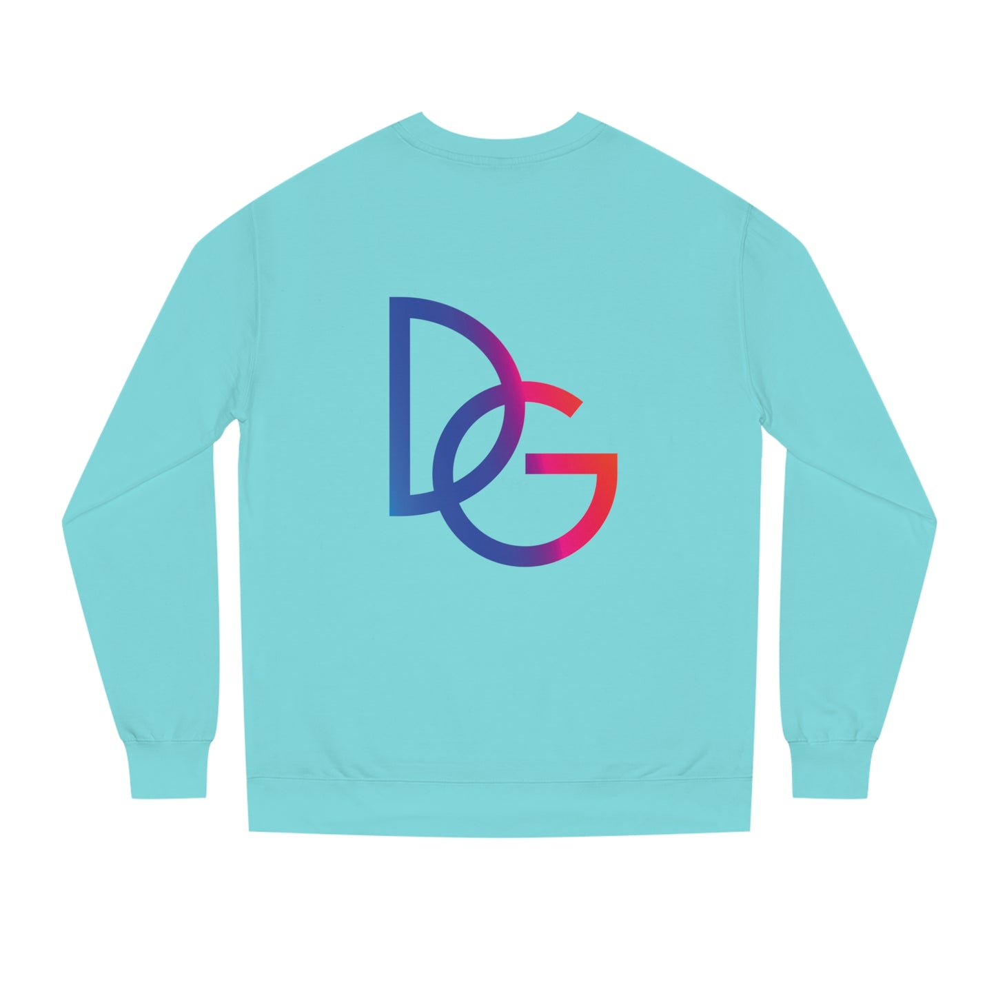 DG - Sweatshirt: Unisex Crew Neck Sweatshirt with red blue splash