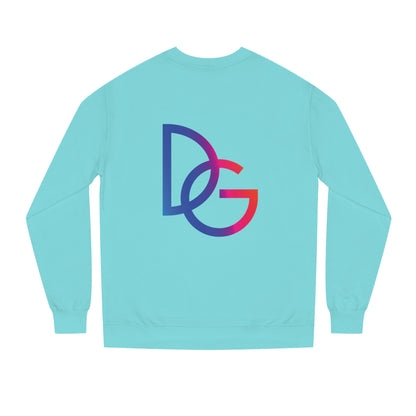 DG - Sweatshirt: Unisex Crew Neck Sweatshirt with red blue splash