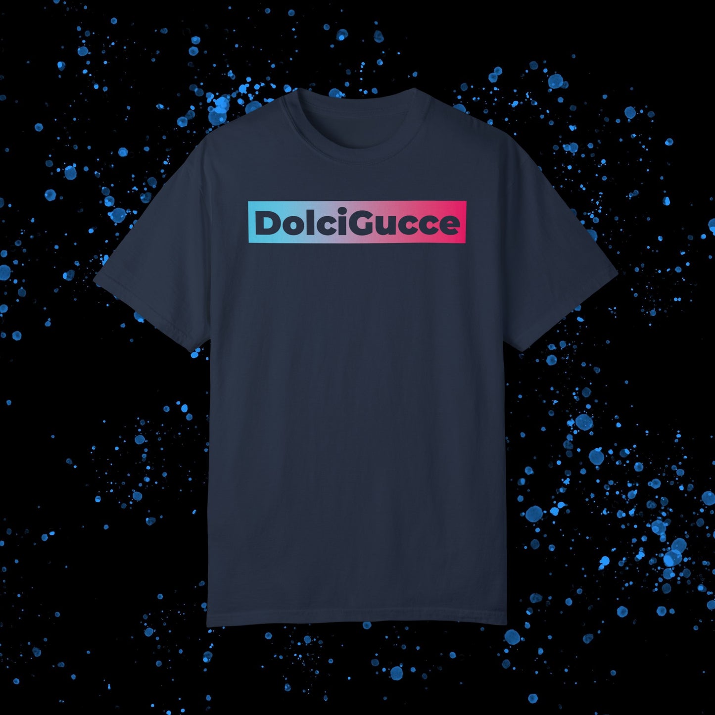 DG - T-shirt: Relaxed fit with DolciGucce blue pink gradient box