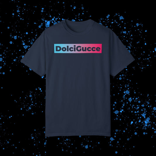 DG - T-shirt: Relaxed fit with DolciGucce blue pink gradient box