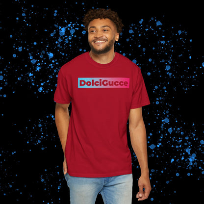 DG - T-shirt: Relaxed fit with DolciGucce blue pink gradient box