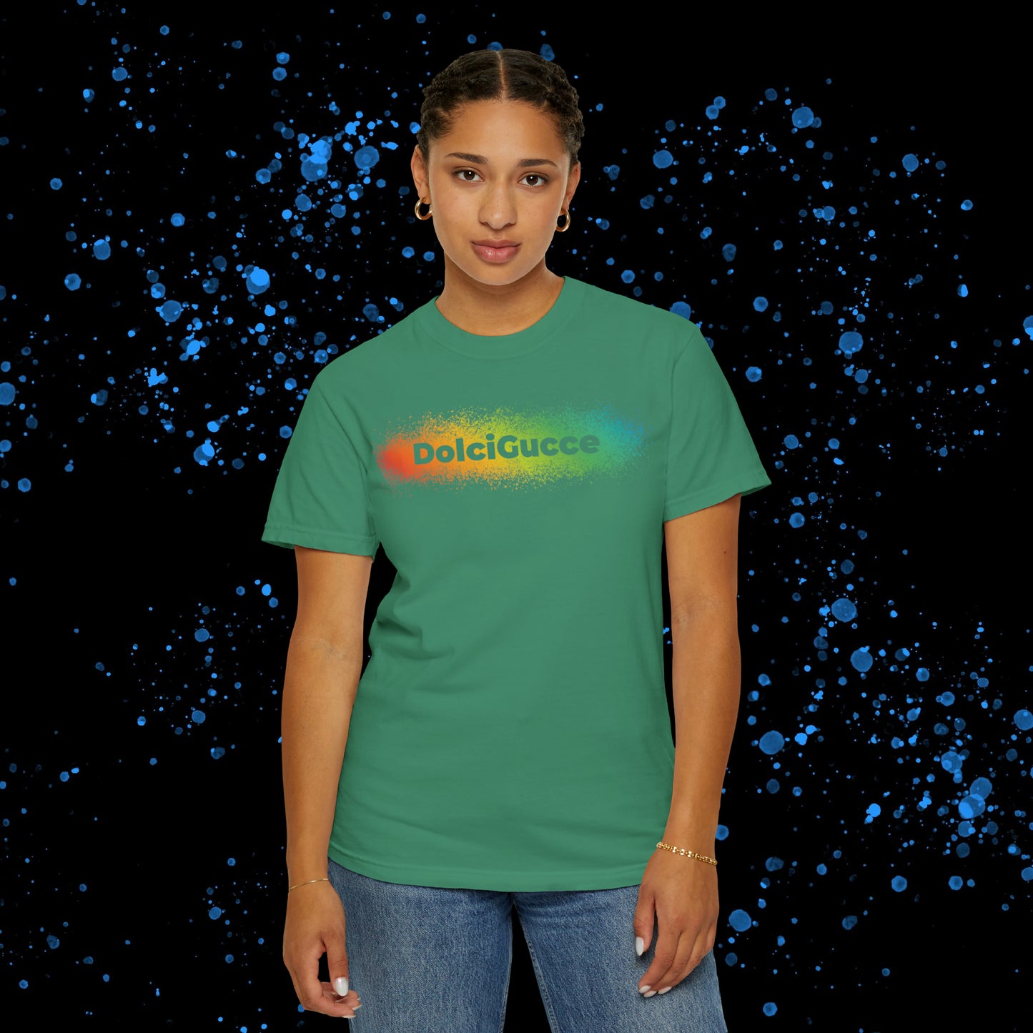 DG - T-shirt: Relaxed fit with rainbow splash