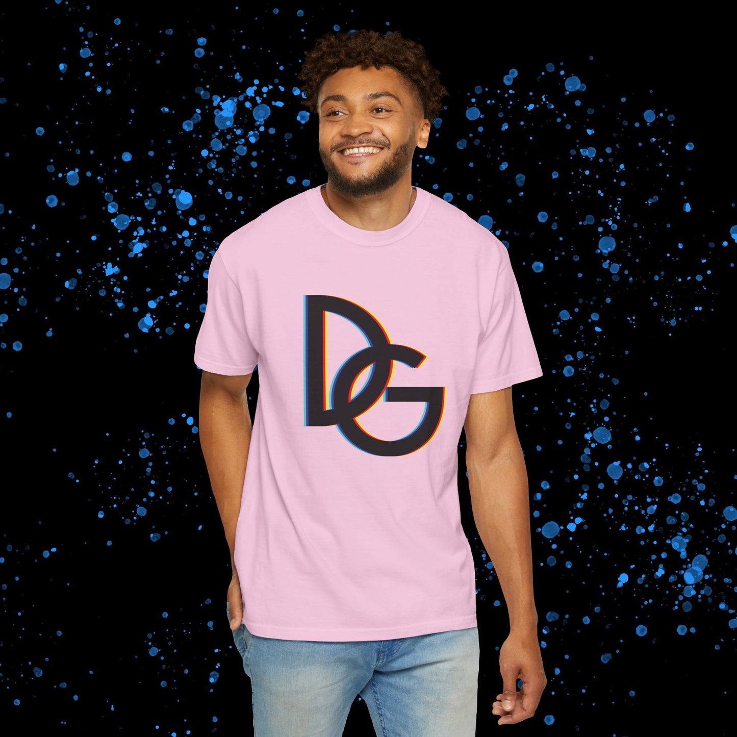 DG - T-shirt: Relaxed fit with color spectrum DG logo in front and DolciGucce writing on the back