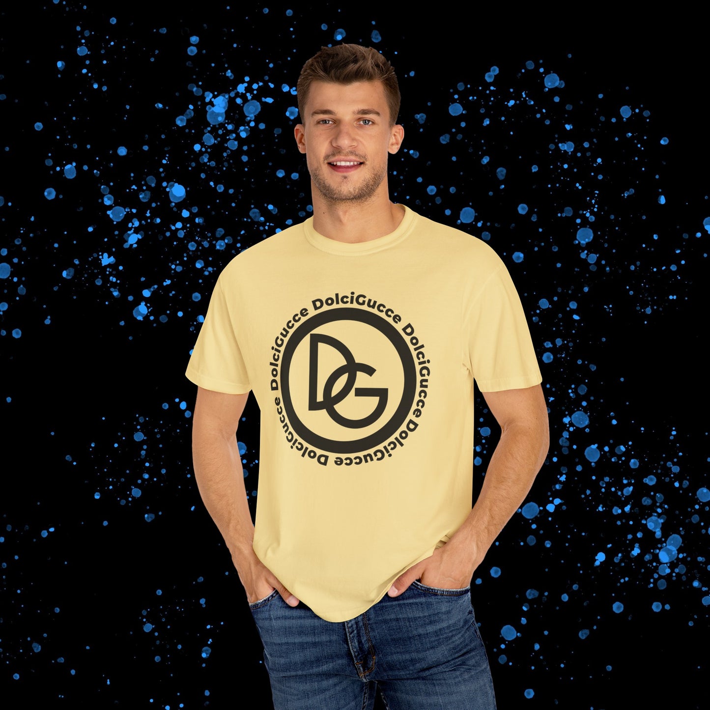 DG - T-shirt: Relaxed fit with DG logo in front and DolciGucce writing around a circle