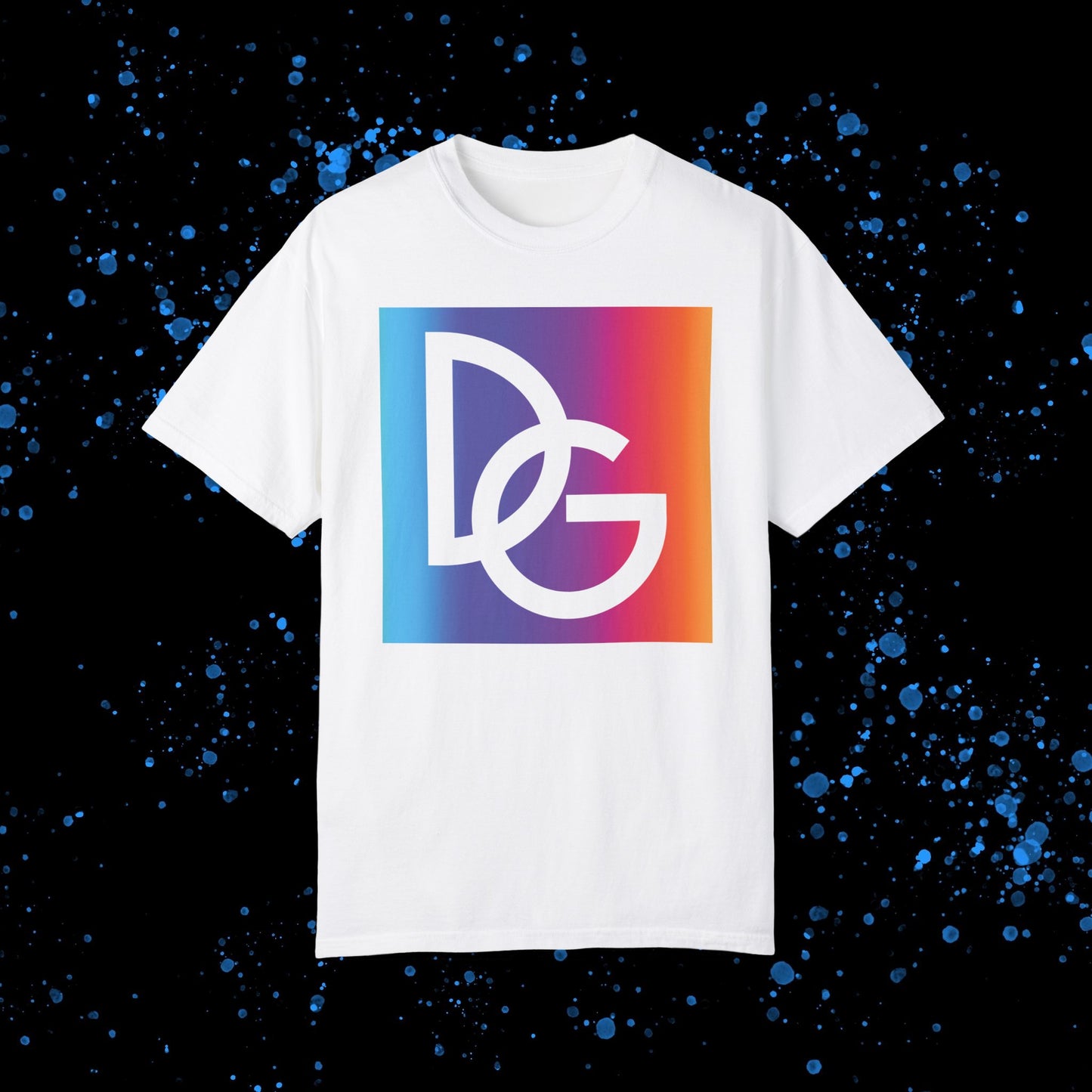 DG - T-shirt: Relaxed fit DG logo with gradient background in front