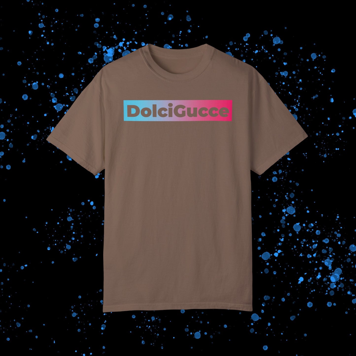 DG - T-shirt: Relaxed fit with DolciGucce blue pink gradient box