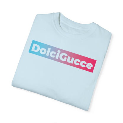 DG - T-shirt: Relaxed fit with DolciGucce blue pink gradient box