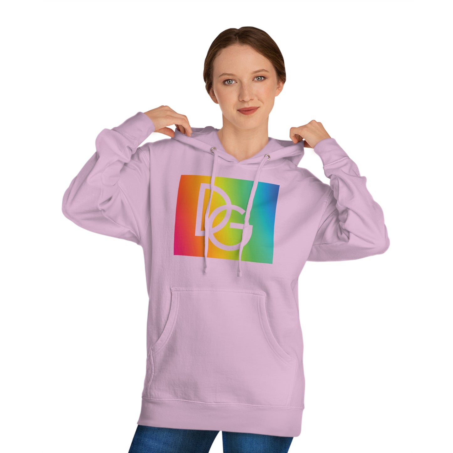 DG - Hoodie: Hooded Sweatshirt with a colorful DG logo