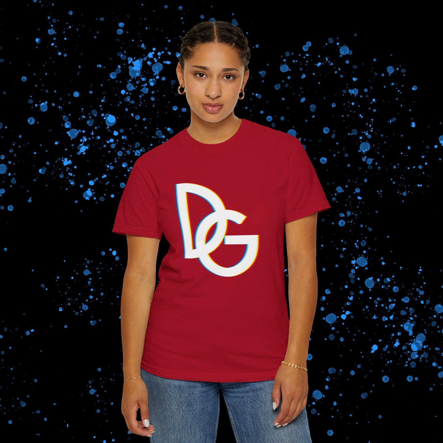 DG - T-shirt: Relaxed fit with color spectrum DG logo in front and DolciGucce writing on the back