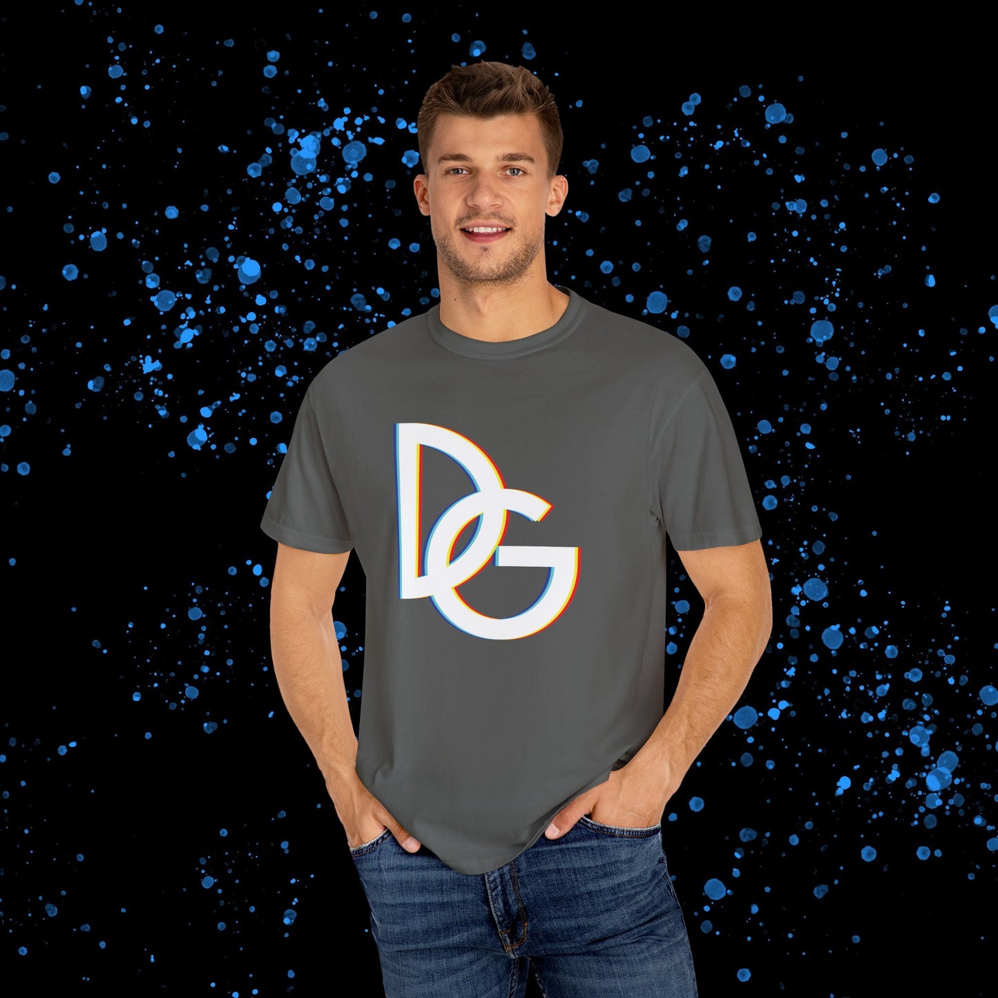 DG - T-shirt: Relaxed fit with color spectrum DG logo in front and DolciGucce writing on the back