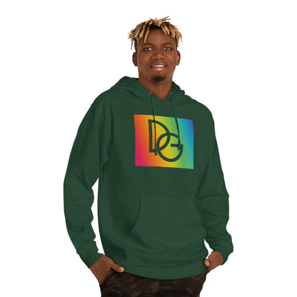 DG - Hoodie: Hooded Sweatshirt with a colorful DG logo