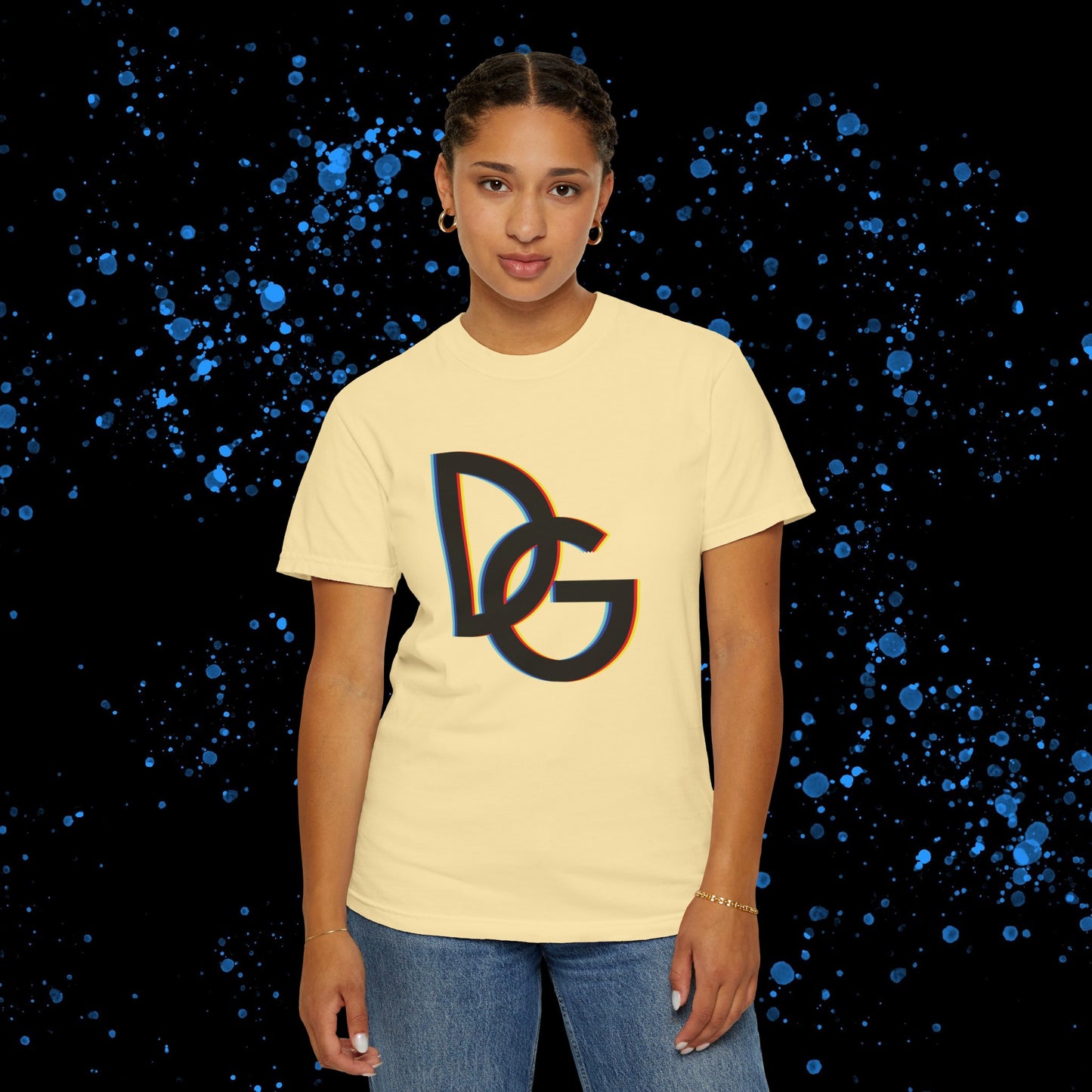 DG - T-shirt: Relaxed fit with color spectrum DG logo in front and DolciGucce writing on the back