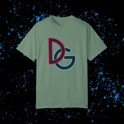 DG - T-shirt: Relaxed fit with DG logo with blue and pink border in front and DolciGucce writing on the back