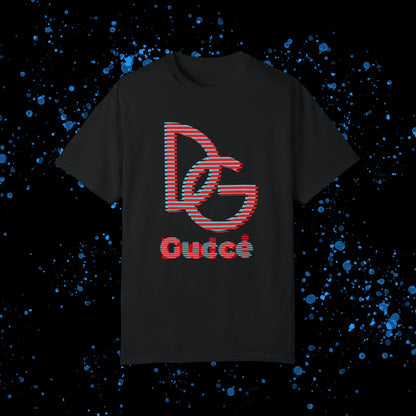 DG - T-shirt: Relaxed fit with blue-red illusion like logos