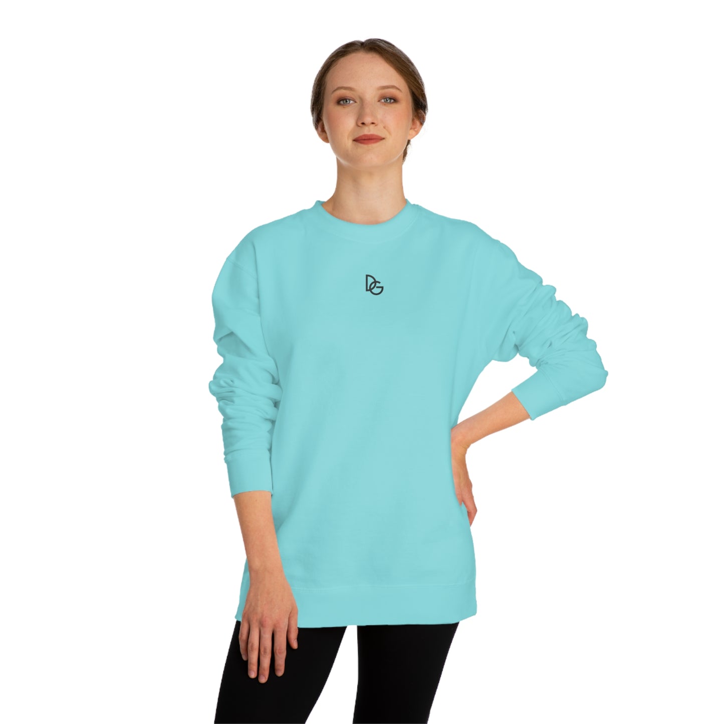 DG - Sweatshirt: Unisex Crew Neck Sweatshirt with DG in front