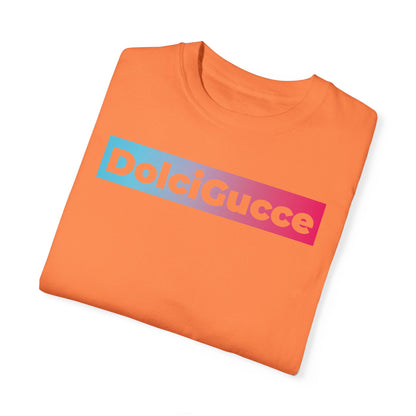 DG - T-shirt: Relaxed fit with DolciGucce blue pink gradient box